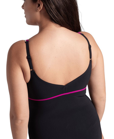 Strój kąpielowy damski Arena Women's Wing Back Black Multi Black Grape