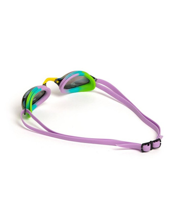 Okulary pływackie na basen Arena Python Mirror Green Violet