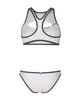Strój kąpielowy damski Arena Women's Logo Brassiere Bikini Racer Back Sage Multi