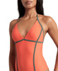 Strój kąpielowy damski Arena Women's Profile Back One Piece Calypso Coral Sage