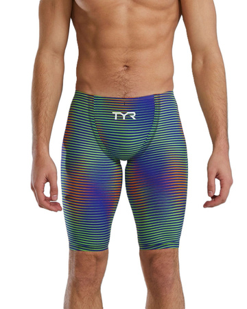 Strój startowy pływacki męski TYR Jammer Avictor 2.0 Luminis Green