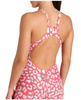 Strój startowy damski Arena Women's Powerskin ST Next Open Back Limited Edition Leopard Skin Geranium