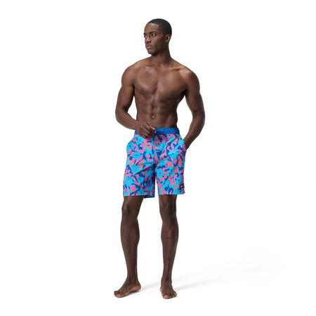 Spodenki szorty plażowe na basen męskie Speedo Print Bondi Dark Blue