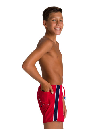 Spodenki szorty kąpielowe chłopięce Arena Boy's Watershort Junior Zuna Red Navy White
