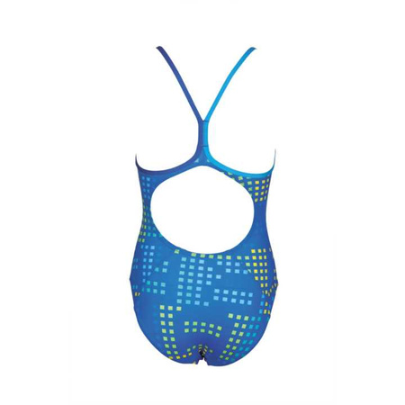 Strój kąpielowy dziewczęcy Arena Girl's Neon Junior Pix Blue Royal Turquoise