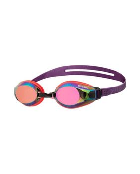 Okulary pływackie na basen Arena Zoom X-Fit Mirror Copper Bright Coral Plum