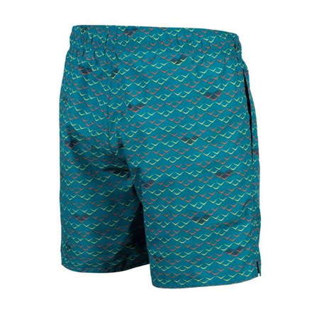 Spodenki szorty męskie Arena Men's Beach Boxer Allover Green Lake Logo
