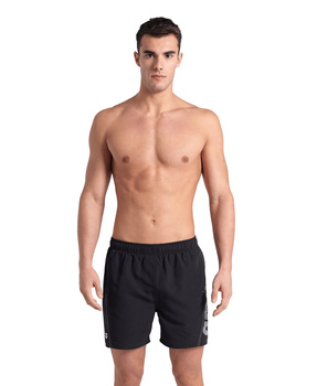 Szorty spodenki męskie Arena Men's Fundamentals Logo Boxer R Black-White