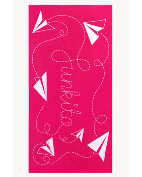 Ręcznik bawełniany na basen plażę Funkita Paper Pink 160x80cm