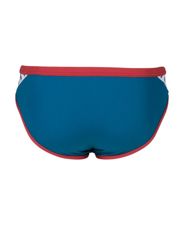 Kąpielówki slipy męskie Arena Men's Icons Briefs Solid Blue Cosmo Astro Red