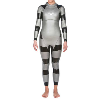 Strój startowy pianka damska Arena Women's Sams Carbon Wetsuit Silver Black