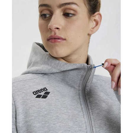 Damska sportowa rozpinana bluza Arena Women's Team Hooded Jacket Panel Medium Grey Heather