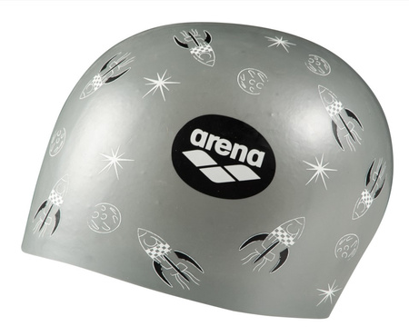 Czepek pływacki unisex Arena Poolish Moulded Rocket Silver