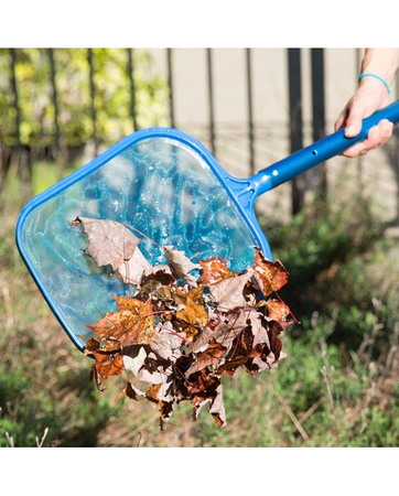 Sitko i kij teleskopowy do czyszczenia basenu