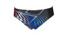 Kąpielówki slipy męskie Arena Men's Optical Waves Brief Black Multi