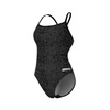 Strój kąpielowy damski Arena Women's Snakeskin Swimsuit Challenge Back Black Team Black