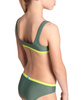 Strój kąpielowy dziewczęcy Arena Girl's Essentials Bikini Bralette Sage Soft Green