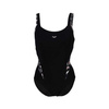 Strój kąpielowy damski Arena Women's Bodylift Francy Strap Back Black White Multi