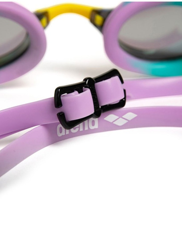 Okulary pływackie na basen Arena Python Mirror Green Violet