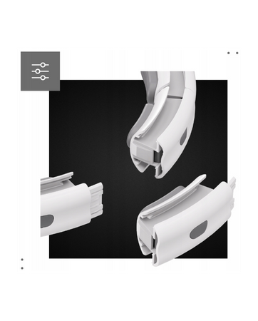 Hula hop masujące dla dorosłych z piłką grawitacyjną Letao Smart Hula Hop White