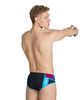 Kąpielówki slipy męskie Arena Men's Icons Briefs Panel Black Neon Blue Red Fandango