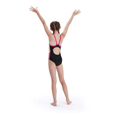 Strój kąpielowy dla dzieci Speedo Dive Thinstrap Black Pink