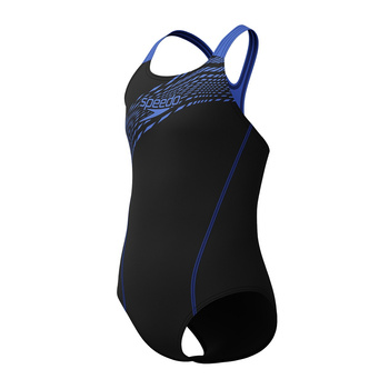 Strój kąpielowy jednoczęściowy na basen dziewczęcy Speedo Medley Logo Blue