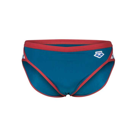 Slipy kąpielowe męskie Arena Men's Icons Swim Briefs Solid Blue Cosmo Astro Red