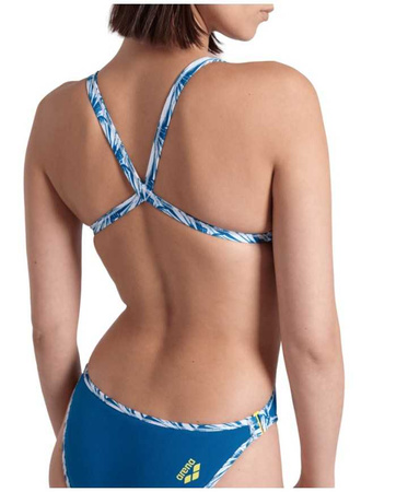 Damski strój kąpielowy jednoczęściowy Arena Women's Rule Breaker Hooked Rev One Piece R White Multi Blue Cosmo