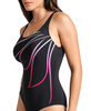 Strój kąpielowy damski jednoczęściowy Arena Women's Swimsuit Giorgia Squared Back Black