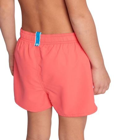 Szorty kąpielówki chłopięce Arena Boy's Beach Short Logo Calypso Coral Blue Cosmo