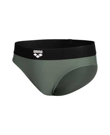 Kąpielówki slipy męskie Arena Men's Bicolore Elastic Brief Sage Black