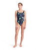Strój kąpielowy damski Arena Women's Naito Fun Planet U Back Black Multi