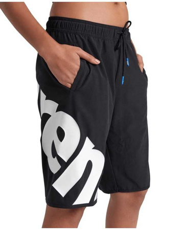 Spodenki szorty damskie Arena Women's Logo Bermuda Black White