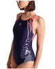 Strój kąpielowy damski Arena Women's Gleam V Back Navy Calypso Coral