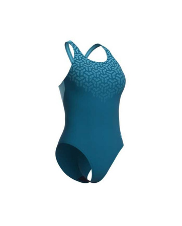 Strój kąpielowy damski Arena Women's Kikko V Back Blue Cosmo Water