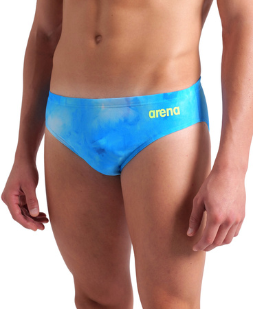 Kąpielówki męskie Arena Men's Swim Briefs Allover Blue Multi