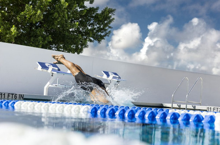 Strój startowy męski pływacki jammery na basen Arena Veloce Black