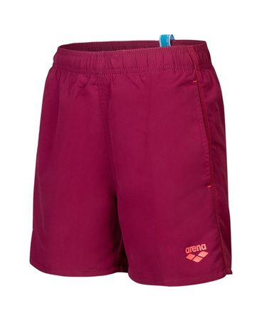 Kąpielówki szorty chłopięce Arena Boy's Beach Boxer Solid Junior Dark Purple Calypso Coral
