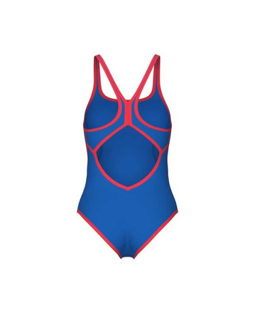 Strój kąpielowy damski Arena Women's Pro_File V Back Royal Bright Coral