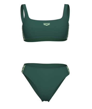 Strój kąpielowy damski Arena Women's Icons Bralette Two Pieces Mangrove Light Green