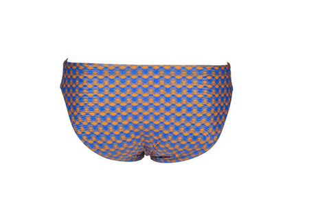 Kąpielówki slipy męskie Arena Men's Fundamentals Allover Brief Royal Multi
