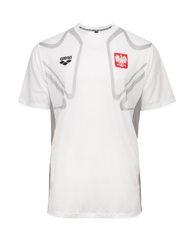 Koszulka sportowa Arena Unisex Polish Tech S/S Tee White