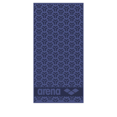 Bawełniany ręcznik na basen trening plażę uniwersalny Arena Monogram Navy 180x90