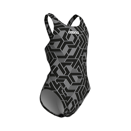 Strój kąpielowy dziewczęcy Arena Girl's Escape Swim Tech L Black Team Black