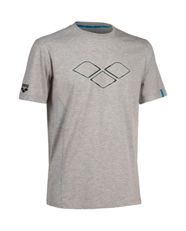 Koszulka Unisex Arena T-shirt Logo Cotton Medium Grey Heather Multi