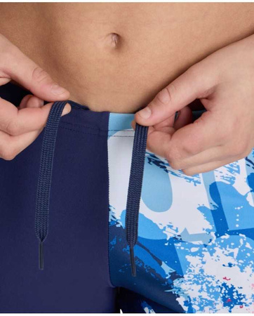 Spodenki kąpielowe chłopięce Arena Boy's Waves Breaking Swim Jammer Navy Multi