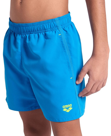 Szorty kąpielówki chłopięce Arena Junior Boy's Beach Boxer Solid Blue Lake Soft Green