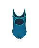 Strój kąpielowy damski Arena Women's Tania Clip Back One Piece Blue Cosmo Water