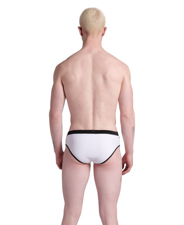 Kąpielówki slipy męskie Arena Men's Classic Swim Brief White Black